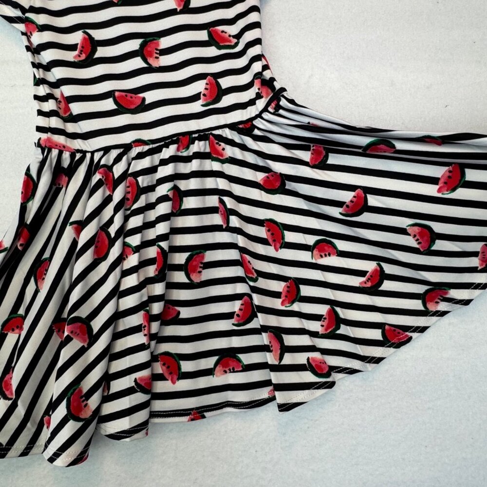 Dotdotsmile Dress Size 2T Black and White With Watermelon Print New with Tags - Picture 5 of 6